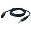 Cavo XLR DAP AUDIO FL023 DA XLR FEMMINA A JACK MASCHIO MONO 3,00 M